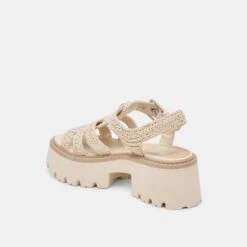 LATICE SANDALS OATMEAL KNIT(Latice Sandals Oatmeal Knit) -Dolce Vita DOLCEVITA SANDALS LATICE OATMEALKNIT 09