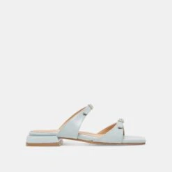 LAVERN SANDALS ICE BLUE CRINKLE PATENT(Lavern Sandals Ice Blue Crinkle Patent)