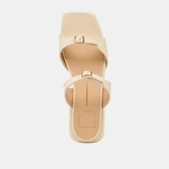 LAVERN SANDALS LIGHT YELLOW CRINKLE PATENT(Lavern Sandals Light Yellow Crinkle Patent) -Dolce Vita DOLCEVITA SANDALS LAVERN LIGHTYELLOWLEATHER 06