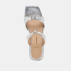 LAVERN SANDALS SILVER METALLIC LEATHER(Lavern Sandals Silver Metallic Leather) -Dolce Vita DOLCEVITA SANDALS LAVERN SILVERMETALLICLEATHER 06