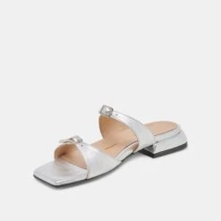 LAVERN SANDALS SILVER METALLIC LEATHER(Lavern Sandals Silver Metallic Leather) -Dolce Vita DOLCEVITA SANDALS LAVERN SILVERMETALLICLEATHER 08