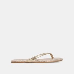 LAYNEY SANDALS LIGHT GOLD METALLIC LEATHER(Layney Sandals Light Gold Metallic Leather)