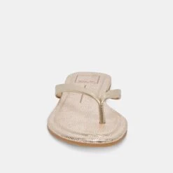 LAYNEY SANDALS LIGHT GOLD METALLIC LEATHER(Layney Sandals Light Gold Metallic Leather) -Dolce Vita DOLCEVITA SANDALS LAYNEY LIGHTGOLDMETALLICLEATHER 04