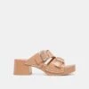 MELODY HEELS TAN LEATHER(Melody Heels Tan Leather)