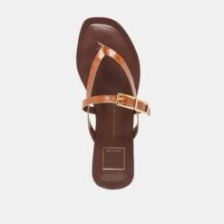 PIERS SANDALS COGNAC CROCO EMBOSSED LEATHER(Piers Sandals Cognac Croco Embossed Leather) -Dolce Vita DOLCEVITA SANDALS PIERS COGNACCROCOEMBOSSEDLEATHER 06