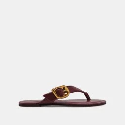 ROSSA SANDALS BURGUNDY LEATHER(Rossa Sandals Burgundy Leather)