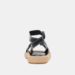 ROXIE SANDALS BLACK LEATHER(Roxie Sandals Black Leather) -Dolce Vita DOLCEVITA SANDALS ROXIE BLACKLEATHER 05