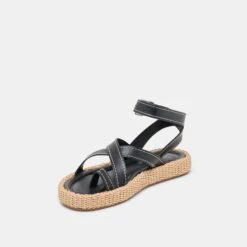 ROXIE SANDALS BLACK LEATHER(Roxie Sandals Black Leather) -Dolce Vita DOLCEVITA SANDALS ROXIE BLACKLEATHER 08