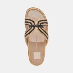 SELDA SANDALS NATURAL BLACK RAFFIA(Selda Sandals Natural Black Raffia) -Dolce Vita DOLCEVITA SANDALS SELDA NATURAL BLACKRAFFIA 06