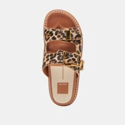 SEVANA SANDALS DK LEOPARD CALF HAIR(Sevana Sandals Dk Leopard Calf Hair) -Dolce Vita DOLCEVITA SANDALS SEVANA DKLEOPARDCALFHAIR 06