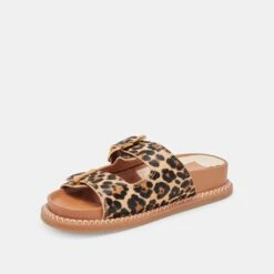 SEVANA SANDALS DK LEOPARD CALF HAIR(Sevana Sandals Dk Leopard Calf Hair) -Dolce Vita DOLCEVITA SANDALS SEVANA DKLEOPARDCALFHAIR 08