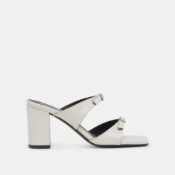 SHANE HEELS OFF WHITE CRINKLE PATENT(Shane Heels Off White Crinkle Patent)