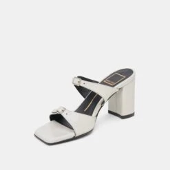 SHANE HEELS OFF WHITE CRINKLE PATENT(Shane Heels Off White Crinkle Patent) -Dolce Vita DOLCEVITA SANDALS SHANE OFFWHITECRINKLEPATENT 08