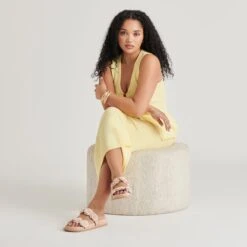 SHERLA SANDALS PRALINE RAFFIA(Sherla Sandals Praline Raffia) -Dolce Vita DOLCEVITA SANDALS SHERLA PRALINERAFFIA ONFOOT 01