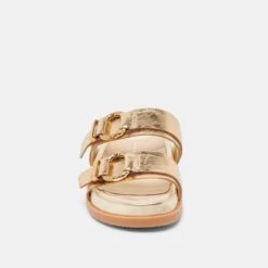 SOYA SANDALS GOLD DISTRESSED LEATHER(Soya Sandals Gold Distressed Leather) -Dolce Vita DOLCEVITA SANDALS SOYA GOLDDISTRESSEDLEATHER 04