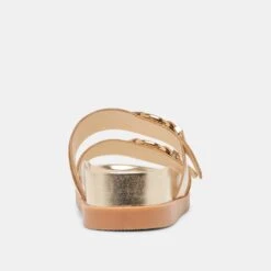 SOYA SANDALS GOLD DISTRESSED LEATHER(Soya Sandals Gold Distressed Leather) -Dolce Vita DOLCEVITA SANDALS SOYA GOLDDISTRESSEDLEATHER 05