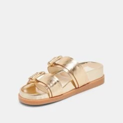 SOYA SANDALS GOLD DISTRESSED LEATHER(Soya Sandals Gold Distressed Leather) -Dolce Vita DOLCEVITA SANDALS SOYA GOLDDISTRESSEDLEATHER 08