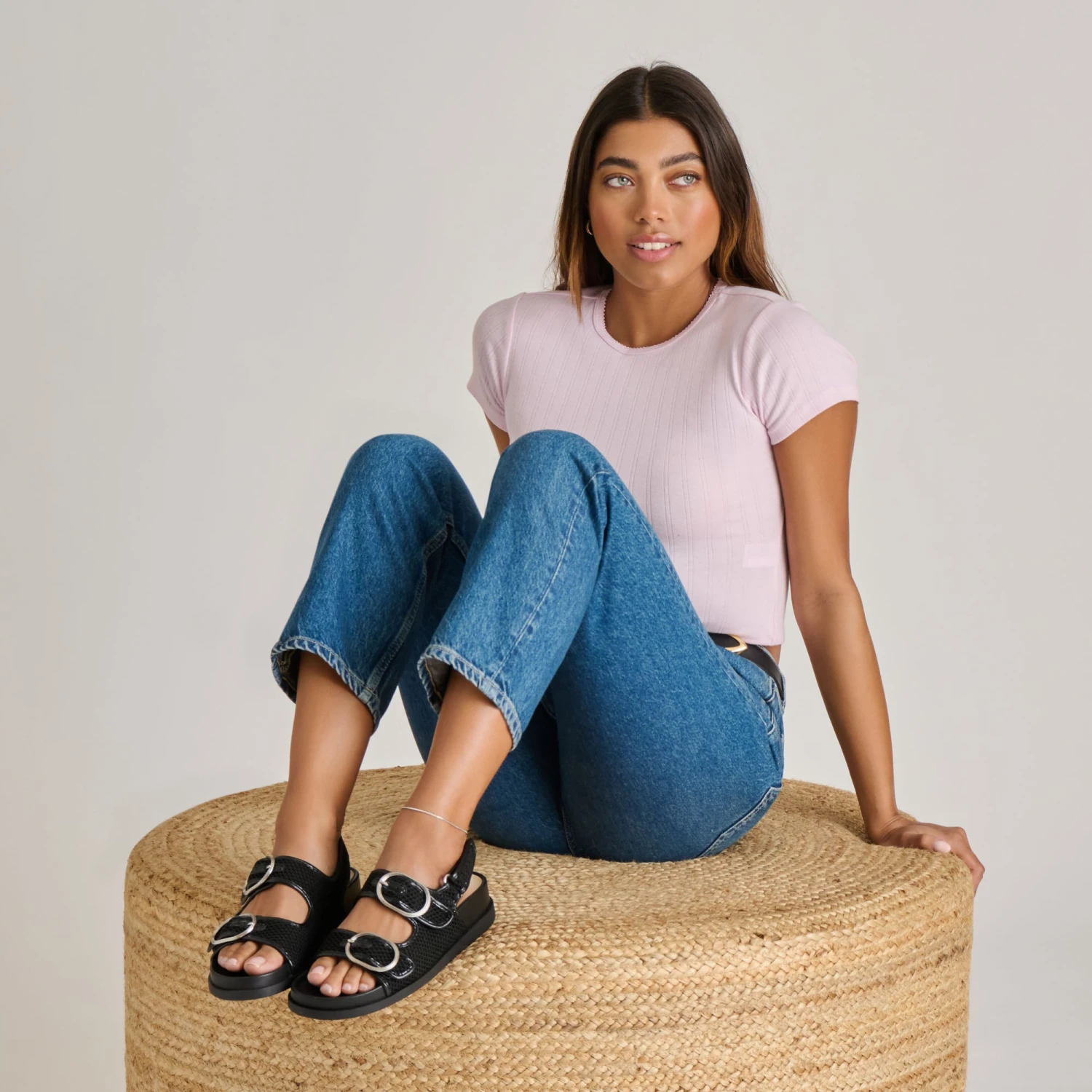 STARLA MESH SANDALS BLACK WOVEN MESH(Starla Mesh Sandals Black Woven Mesh) 4 STARLA MESH SANDALS BLACK WOVEN MESH(Starla Mesh Sandals Black Woven Mesh) - Image 4