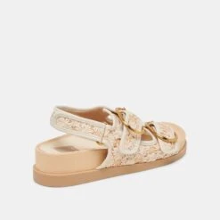 STARLA SANDALS CREME FLORAL RAFFIA(Starla Sandals Creme Floral Raffia) -Dolce Vita DOLCEVITA SANDALS STARLA CREMEFLORAL 03