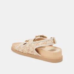 STARLA SANDALS CREME FLORAL RAFFIA(Starla Sandals Creme Floral Raffia) -Dolce Vita DOLCEVITA SANDALS STARLA CREMEFLORAL 09