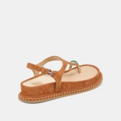 STEFAN GEMSTONE SANDALS CARAMEL SUEDE(Stefan Gemstone Sandals Caramel Suede) -Dolce Vita DOLCEVITA SANDALS STEFANGEMSTONE CARAMELSUEDE 03