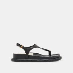 STEFAN SANDALS BLACK LEATHER(Stefan Sandals Black Leather)