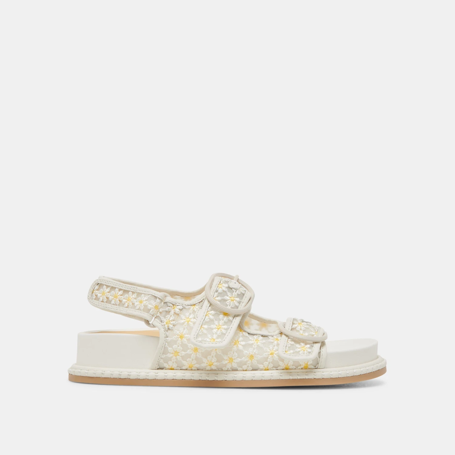 STUART FLORAL SANDALS WHITE YELLOW FLORAL MESH(Stuart Floral Sandals White Yellow Floral Mesh) 1 STUART FLORAL SANDALS WHITE YELLOW FLORAL MESH(Stuart Floral Sandals White Yellow Floral Mesh)
