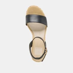 TALISA WEDGES BLACK LEATHER(Talisa Wedges Black Leather) -Dolce Vita DOLCEVITA SANDALS TALISA BLACKLEATHER 06