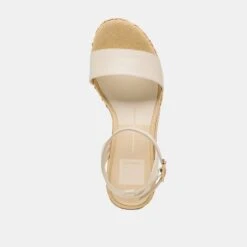 TALISA WEDGES IVORY LEATHER(Talisa Wedges Ivory Leather) -Dolce Vita DOLCEVITA SANDALS TALISA IVORYLEATHER 06