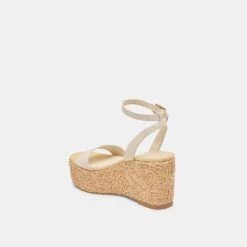 TALISA WEDGES IVORY LEATHER(Talisa Wedges Ivory Leather) -Dolce Vita DOLCEVITA SANDALS TALISA IVORYLEATHER 09