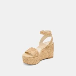 TALISA WEDGES NATURAL MACRAME(Talisa Wedges Natural Macrame) -Dolce Vita DOLCEVITA SANDALS TALISA NATURALMACRAME 08