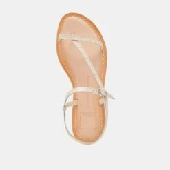 WANDRE SANDALS BONE EMBOSSED LEATHER(Wandre Sandals Bone Embossed Leather) -Dolce Vita DOLCEVITA SANDALS WANDRE BONE EMBOSSED LEATHER 06