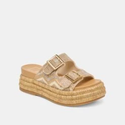 WIXIE SANDALS GOLD MULTI BEADS(Wixie Sandals Gold Multi Beads) -Dolce Vita DOLCEVITA SANDALS WIXIE GOLDMULTIBEADS 01