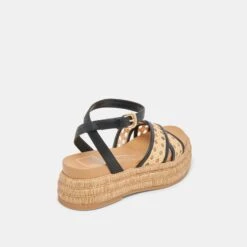 WRILEY SANDALS BLACK WOVEN RAFFIA(Wriley Sandals Black Woven Raffia) 13 WRILEY SANDALS BLACK WOVEN RAFFIA(Wriley Sandals Black Woven Raffia) -Dolce Vita DOLCEVITA SANDALS WRILEY BLACKWOVENRAFFIA 03