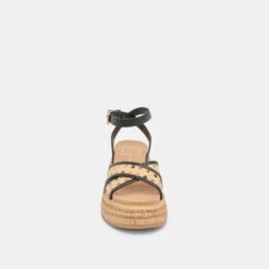 WRILEY SANDALS BLACK WOVEN RAFFIA(Wriley Sandals Black Woven Raffia) 16 WRILEY SANDALS BLACK WOVEN RAFFIA(Wriley Sandals Black Woven Raffia) -Dolce Vita DOLCEVITA SANDALS WRILEY BLACKWOVENRAFFIA 04