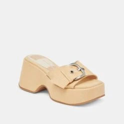 GISEL HEELS LT NATURAL WOVEN RAFFIA(Gisel Heels Lt Natural Woven Raffia) -Dolce Vita DOLCEVITA SANDAL GISEL LTNATURALWOVENRAFFIA 01