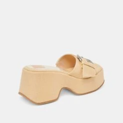 GISEL HEELS LT NATURAL WOVEN RAFFIA(Gisel Heels Lt Natural Woven Raffia) -Dolce Vita DOLCEVITA SANDAL GISEL LTNATURALWOVENRAFFIA 03