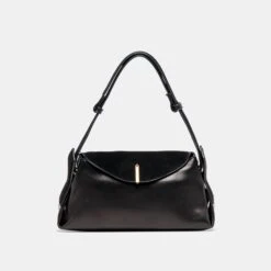 DEVYN SHOULDER BAG BLACK LEATHER(Devyn Shoulder Bag Black Leather)