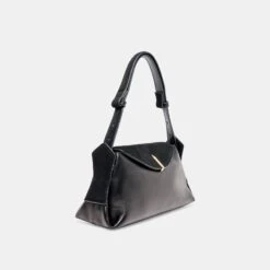 DEVYN SHOULDER BAG BLACK LEATHER(Devyn Shoulder Bag Black Leather) -Dolce Vita DOLCEVITA SHOULDERBAG DEVYN BLACKLEATHER 4