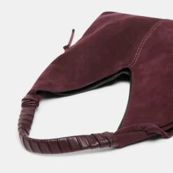 MERRICK TOTE BURGUNDY SUEDE(Merrick Tote Burgundy Suede) -Dolce Vita DOLCEVITA SHOULDERBAG MERRICK BURGUNDYSUEDE 3