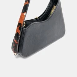 PRYA SHOULDER BAG BROWN PRINTED CALF HAIR(Prya Shoulder Bag Brown Printed Calf Hair) -Dolce Vita DOLCEVITA SHOULDERBAG PRYA H BROWNPRINTCALFHAIR 6