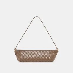 SAVAII WOVEN SHOULDER BAG BROWN WOVEN LEATHER(Savaii Woven Shoulder Bag Brown Woven Leather)