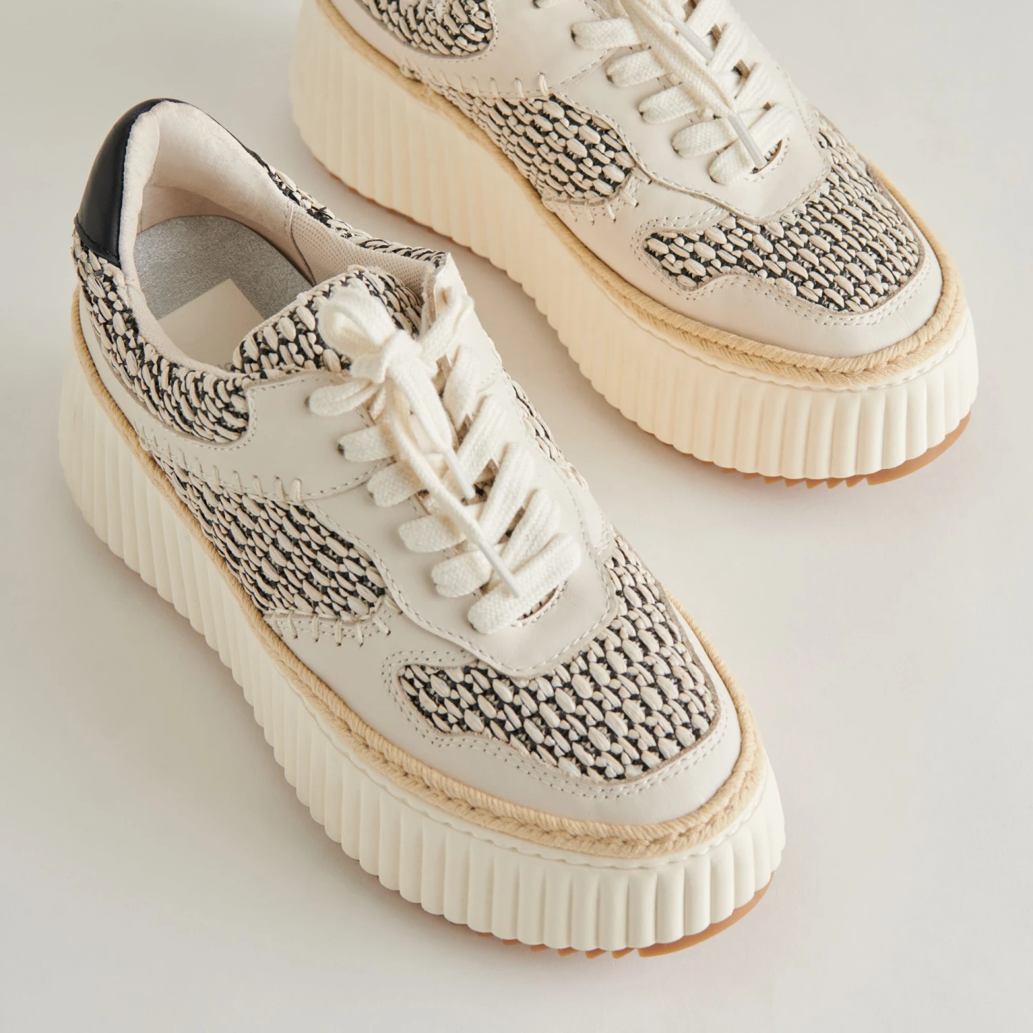 DANDI SNEAKERS BLACK NATURAL RAFFIA(Dandi Sneakers Black Natural Raffia) 2 DANDI SNEAKERS BLACK NATURAL RAFFIA(Dandi Sneakers Black Natural Raffia) - Image 2