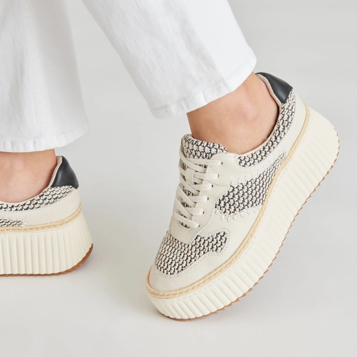 DANDI SNEAKERS BLACK NATURAL RAFFIA(Dandi Sneakers Black Natural Raffia) 8 DANDI SNEAKERS BLACK NATURAL RAFFIA(Dandi Sneakers Black Natural Raffia) - Image 8