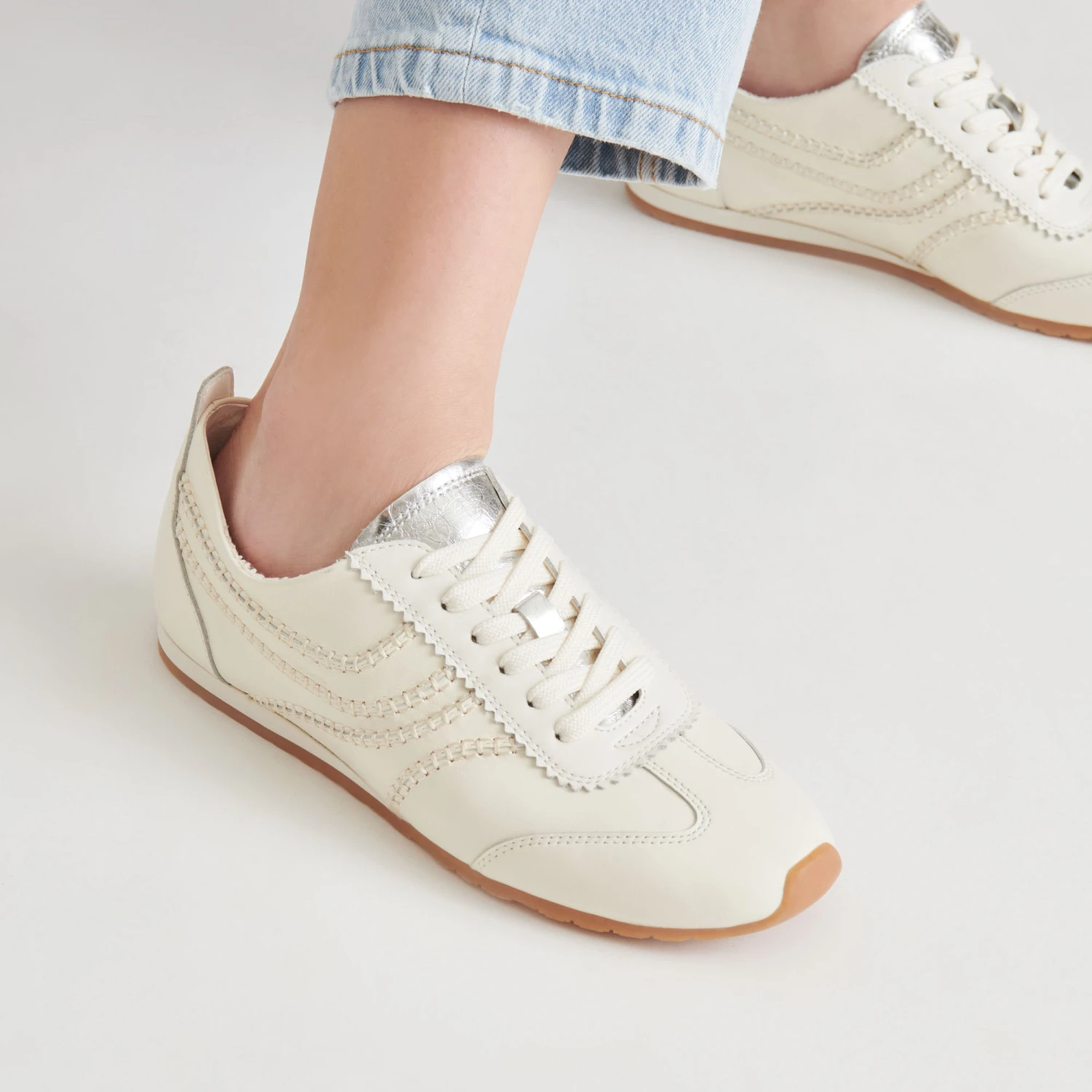 DELANY SNEAKERS OFF WHITE LEATHER(Delany Sneakers Off White Leather) 4 DELANY SNEAKERS OFF WHITE LEATHER(Delany Sneakers Off White Leather) - Image 4
