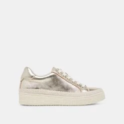 LENNIX SNEAKERS LIGHT GOLD METALLIC LEATHER - Re:vita(Lennix Sneakers Light Gold Metallic Leather Mqlnnkx4_w Resale)