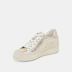LENNIX SNEAKERS LIGHT GOLD METALLIC LEATHER(Lennix Sneakers Light Gold Metallic Leather) -Dolce Vita DOLCEVITA SNEAKERS LENNIX LIGHTGOLDMETALLICLEATHER 08