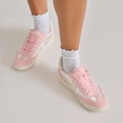 NOTICE X BYRDIE GOLF SNEAKERS PINK FLORAL NYLON(Notice X Byrdie Golf Sneakers Pink Floral Nylon) -Dolce Vita DOLCEVITA SNEAKERS NOTICEBYRDIES PINK FLORAL ONFOOT 04