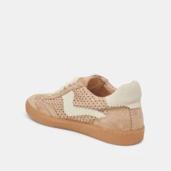 NOTICE EYELET PERF SNEAKERS CAMEL SUEDE(Notice Eyelet Perf Sneakers Camel Suede) -Dolce Vita DOLCEVITA SNEAKERS NOTICEEYELETPERF CAMELSUEDE 09