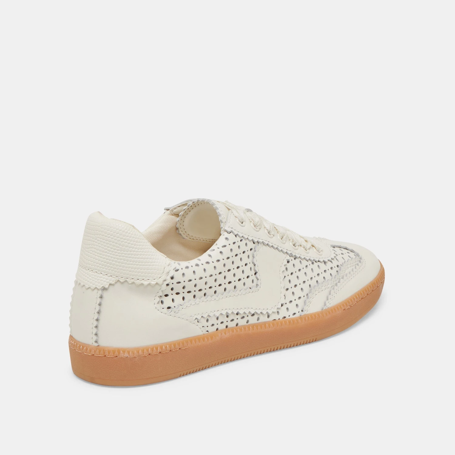 NOTICE EYELET PERF SNEAKERS WHITE LEATHER(Notice Eyelet Perf Sneakers White Leather) 3 NOTICE EYELET PERF SNEAKERS WHITE LEATHER(Notice Eyelet Perf Sneakers White Leather) - Image 3